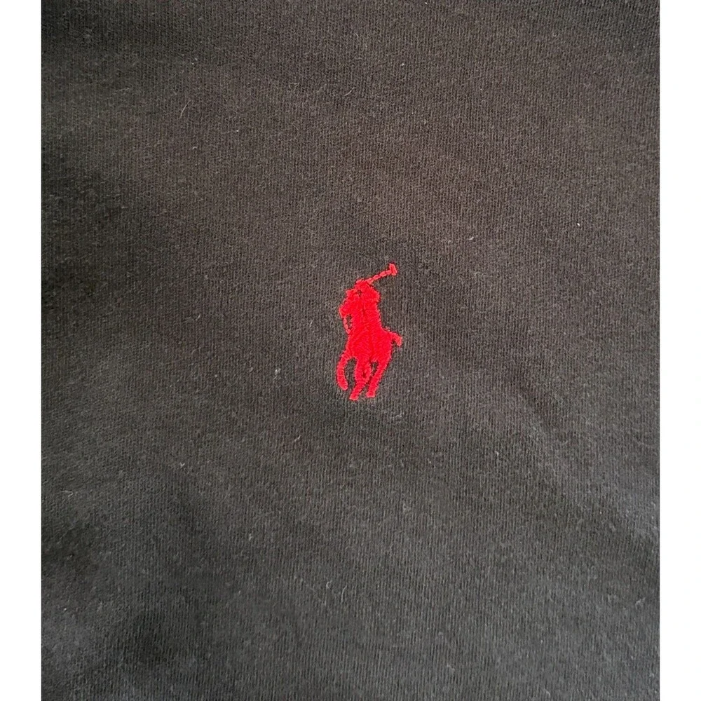 Polo by Ralph Lauren Casual Collared Black Polo Shirt Mens‎ Size XL Red Pony